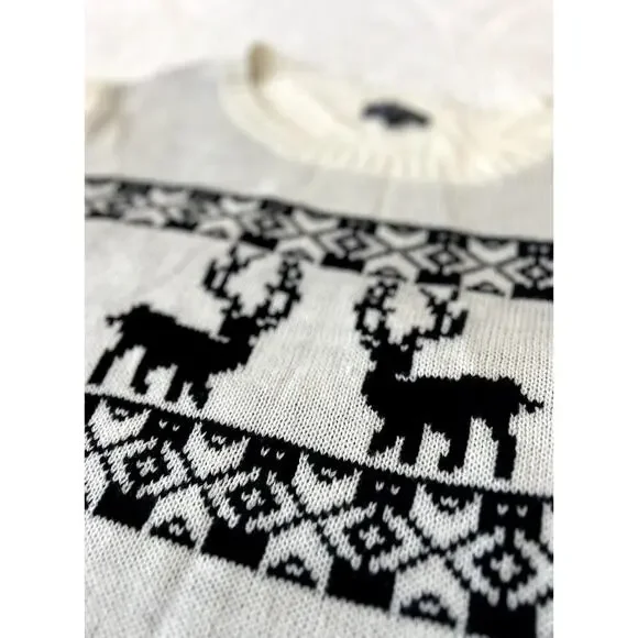 Women's Anthropologie POL Holiday/Christmas Reindeer Sweater Size Small - Picture 7 of 7